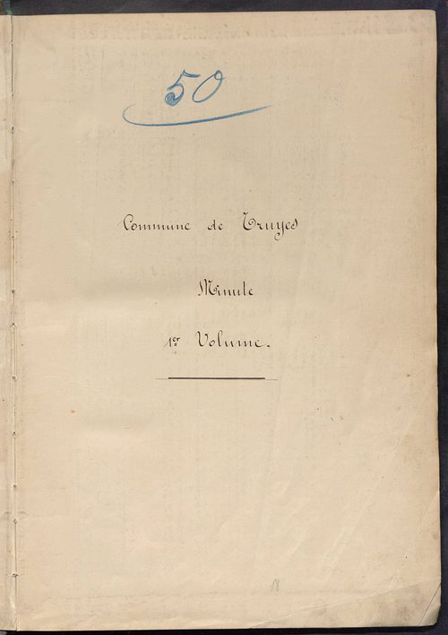 Tableau présentant les augmentations et les diminutions survenues dans la matière imposable ; récapitulation ; table alphabétique des propriétaires ; matrice des propriétés non bâties, fol. 1 à 488.