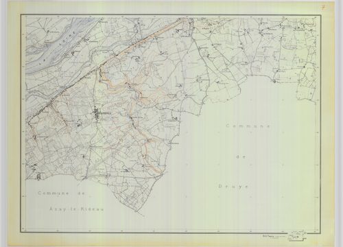 Groupement d'urbanisme de Tours, planche 14 : Savonnières, Vallères, Villandry (1963)