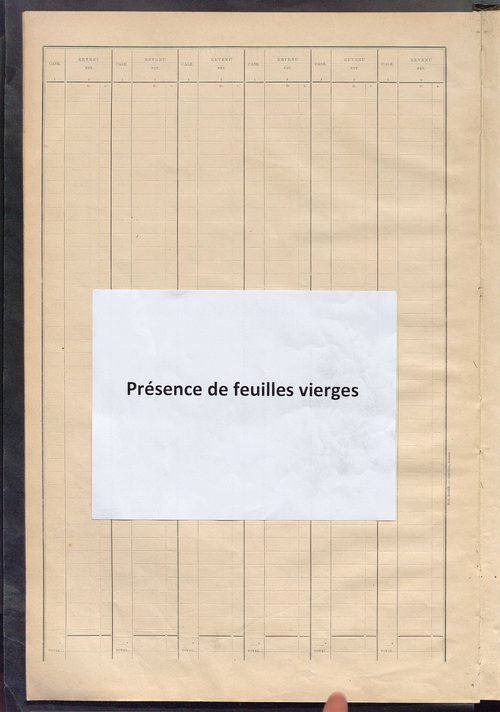 Matrice des propriétés bâties ; récapitulation ; table alphabétique des propriétaires.