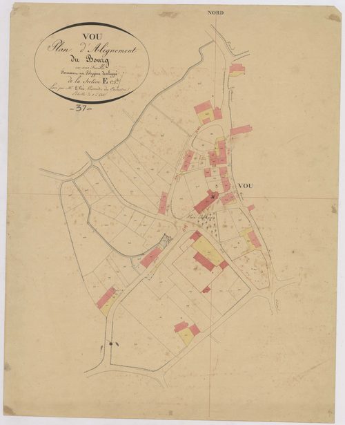 Plan d'alignement, développement section E