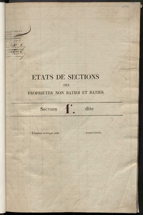 Sections F à L; sections X et Y.