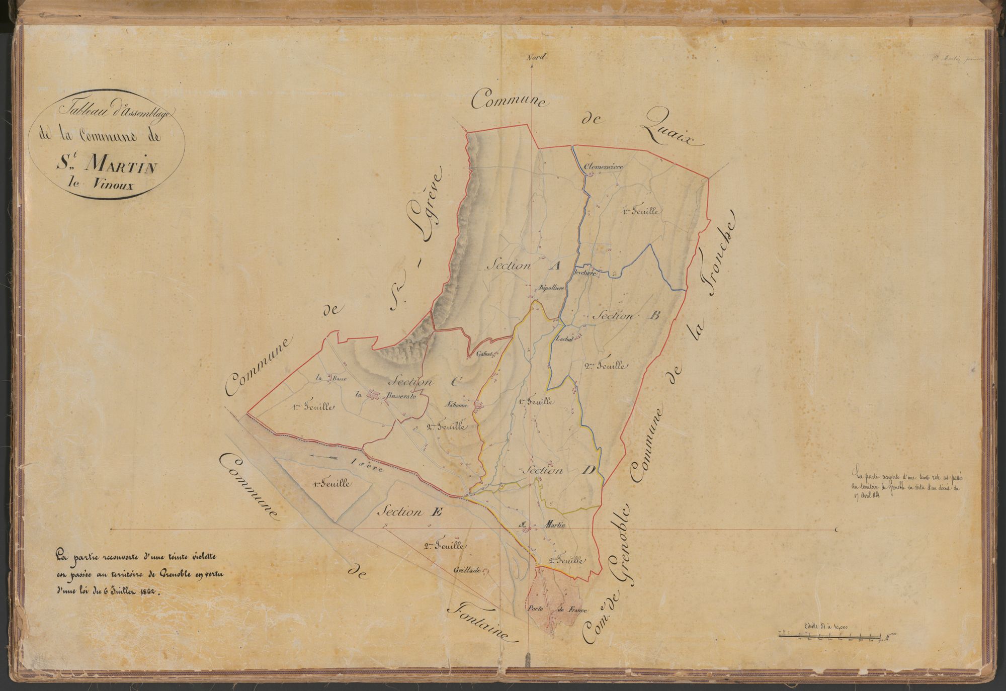 Document emprunté Tableau d'assemblage