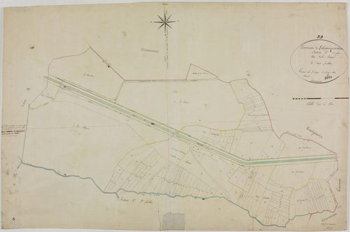 Abergement-La-Ronce, section C, La Ronce, feuille 1.géomètre : Rosset et Morel