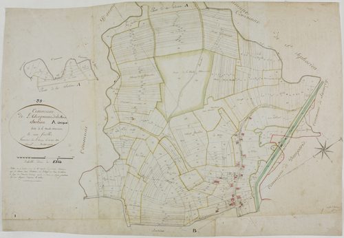 Abergement-La-Ronce, section A, Nouhe-Merceret. géomètre : Rosset et Morel