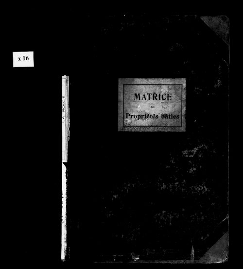 Matrice des propriétés bâties