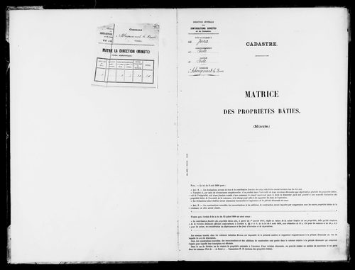 Matrice des propriétés bâties