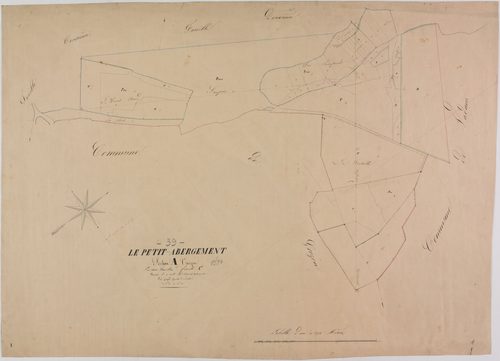 Petit-Abergement, section A unique, feuille 1.
