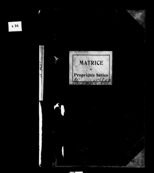 Matrice des propriétés bâties
