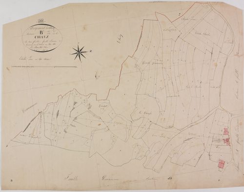 Abergement-lès-Thézy, section B, la Chaux, feuille 1.