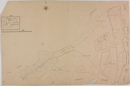 Aiglepierre, section A, les Bois, feuille 4.