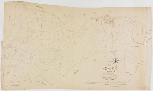 Alièze, section A, la Biolée, feuille 2. [1821]géomètre : Rosset aîné