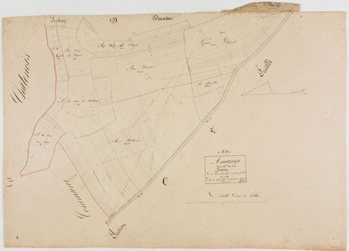 Amange, section D, la Prairie, feuille 1.géomètre : Guyon