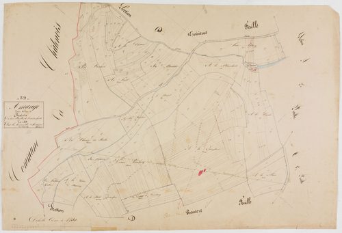 Amange, section D, la Prairie, feuille 2.géomètre : Guyon