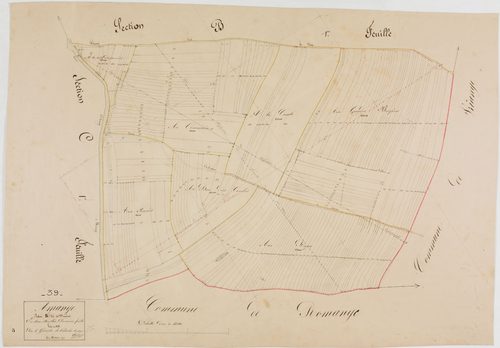 Amange, section B, les Bruyères, feuille 2.géomètre : Guyon
