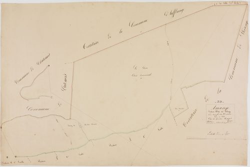 Amange, section A, le VIllage, feuille 3.géomètre : Grenier