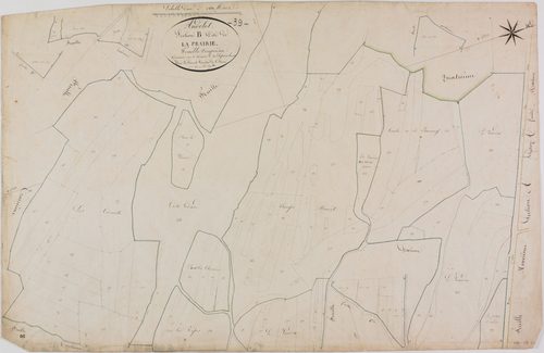 Andelot, section B, la Prairie, feuille 5.