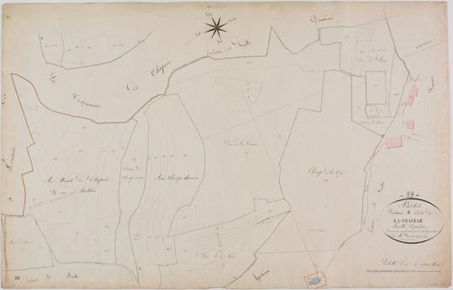 Andelot, section B, la Prairie, feuille 7.