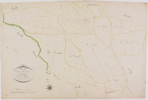 Andelot, section A, Viousse, feuille 7.