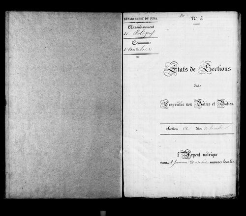 Etat de sections.
