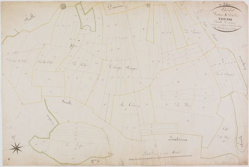 Andelot, section A, Viousse, feuille 3.