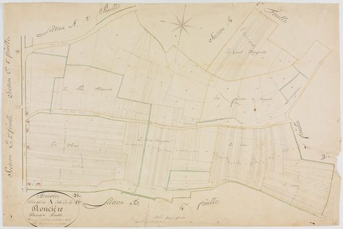 Annoire, section A, la Roncière, feuille 1.géomètre : Vermot Auguste