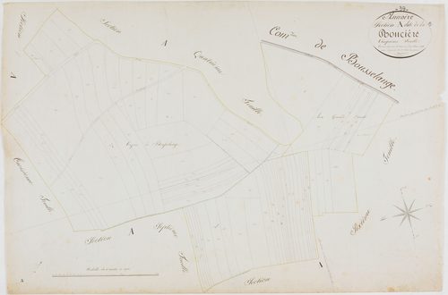 Annoire, section A, la Roncière, feuille 5.géomètre : Vermot Auguste