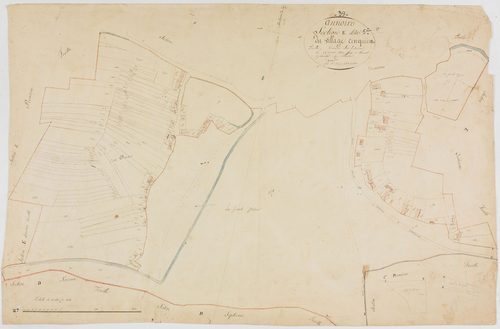 Annoire, section E, le Village, feuille 5.géomètre : Olivier Jean-Louis