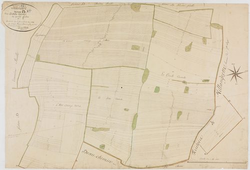 Annoire, section B, le Bois Cornu, feuille 2.géomètre : Chaunet François fils