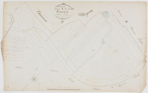Annoire, section A, la Roncière, feuille 6.géomètre : Vermot Auguste