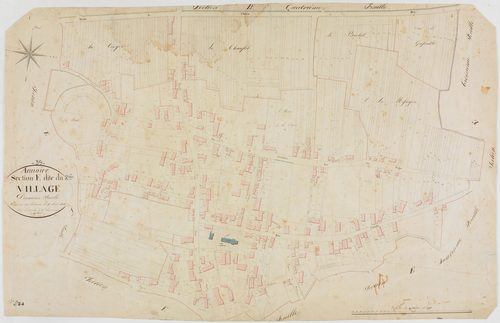 Annoire, section E, le Village, feuille 2.géomètre : Vermot Auguste