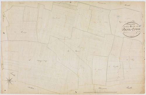 Annoire, section B, le Bois Cornu, feuille 4.géomètre : Vermot Auguste