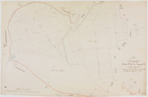 Annoire, section D, la Longeroye, feuille 5.géomètre : Oilivier Jean-Louis