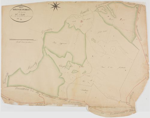 Arbois, section N, la Grange Perrey, feuille 2.géomètre : Bénier