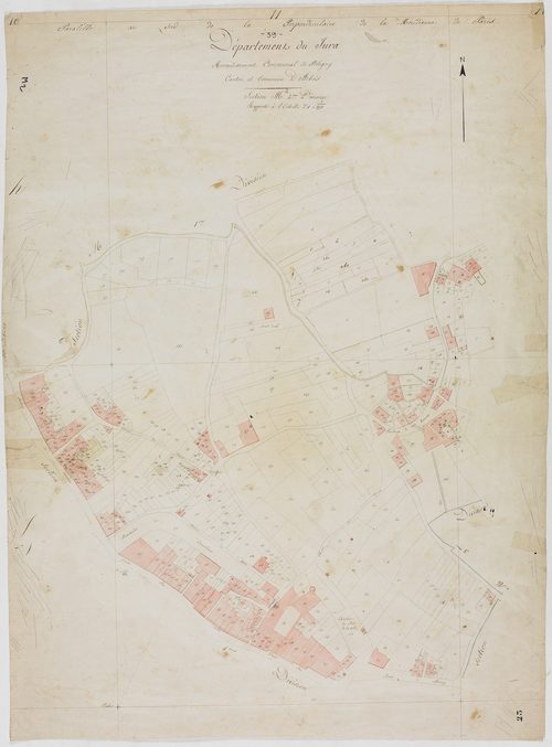 Arbois, section M, feuille 2. [1810] géomètre : [Perrard et/ou Tabey]