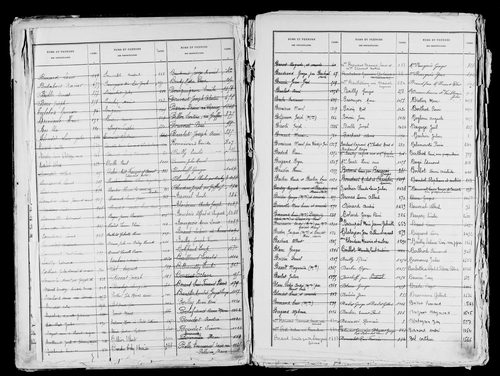 Matrice des propriétés bâties, case 1 à 896.