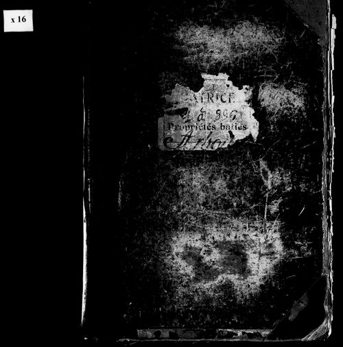 Matrice des propriétés bâties, case 1 à 896.
