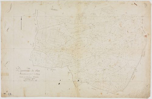 Arbois, section E, feuille unique. [1810]géomètre : [Perrard et/ou Tabey]