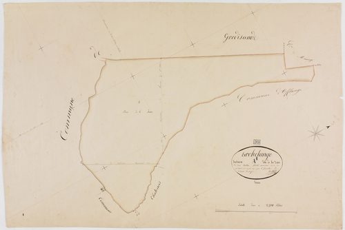 Archelange, section A, la Serre, feuille 1.géomètre : Berthet
