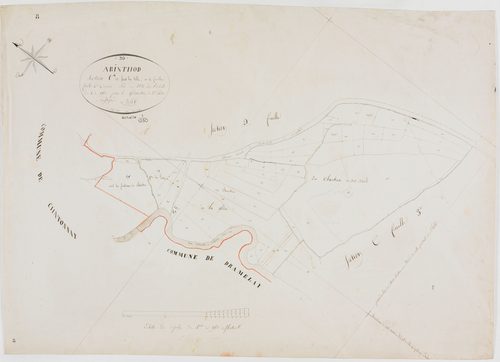 Arinthod, section C, sous la Ville, feuille 4.géomètre : Billet
