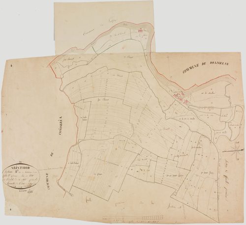 Arinthod, section B, le Valvetrin, feuille 2.géomètre : Billet