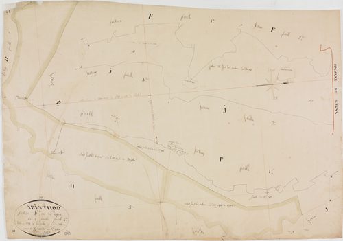 Arinthod, section F, Vogna, feuille 4.géomètre : Billet