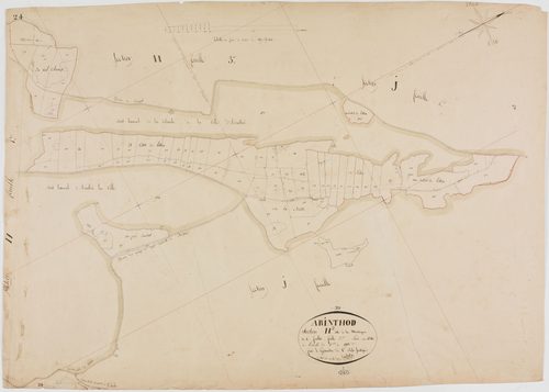 Arinthod, section H, la Montagne, feuille 2.géomètre : Billet