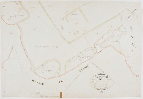 Arinthod, section H, la Montagne, feuille 6.géomètre : Billet