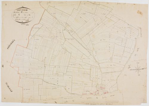 Arinthod, section B, le Valvetrin, feuille 1.géomètre : Billet