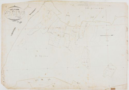 Arinthod, section A, sur Luffe, feuille 2.géomètre : Billet
