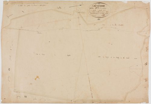 Arinthod, section H, la Montagne, feuille 5.géomètre : Billet