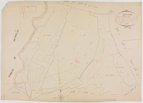 Arinthod, section C, sous la Ville, feuille 3.géomètre : Billet
