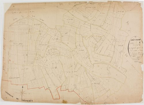 Arinthod, section A, sur Luffe, feuille 1.géomètre : Billet