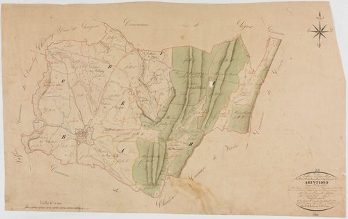 Arinthod, tableau d'assemblage. -géomètre : Billet
