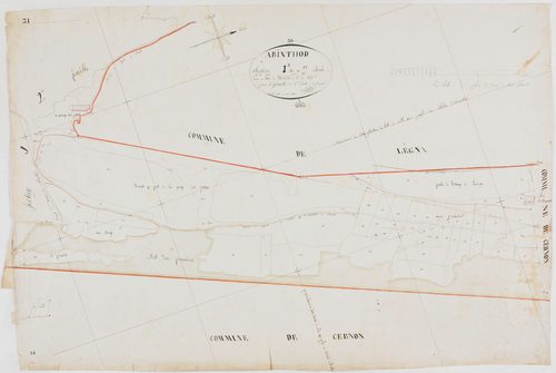 Arinthod, section I, Saint-Colomb, feuille 3.géomètre : Billet